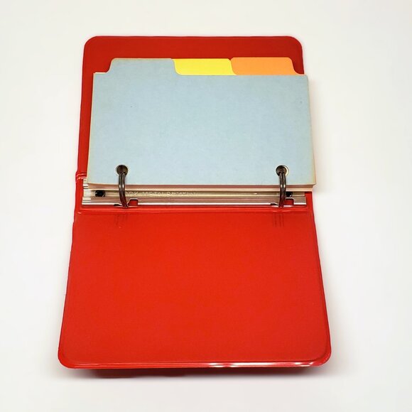Office | Vintage Office Supplies Index Card In A Book Binder Includes ...